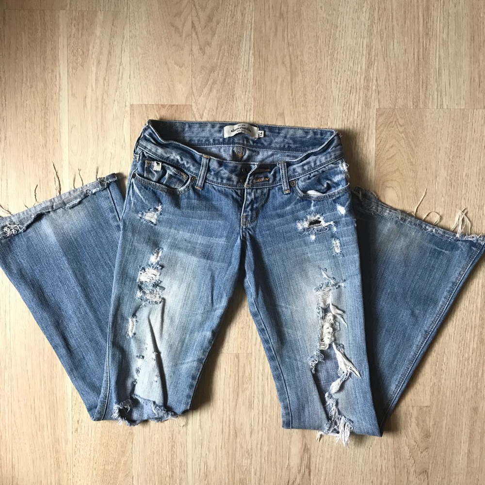 Destroyed/Ripped Abercrombie Jeans